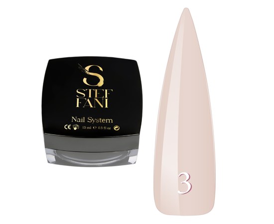 Изображение  Construction gel Steffani Builder Gel №03 nude, 15 ml, Volume (ml, g): 15, Color No.: 3