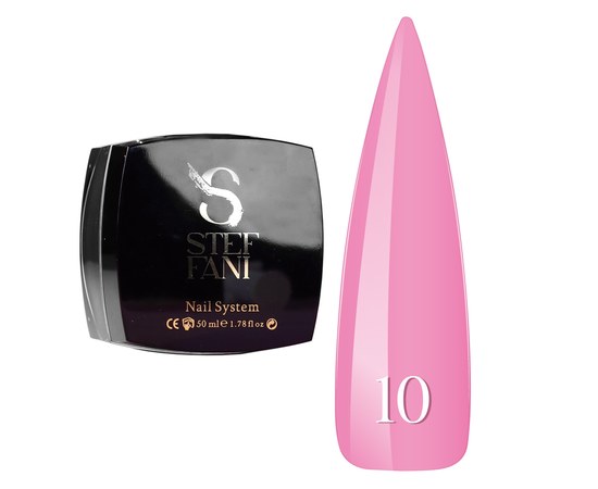 Изображение  Construction gel Steffani Builder Gel №10 pink barbie, 50 ml, Volume (ml, g): 50, Color No.: 10