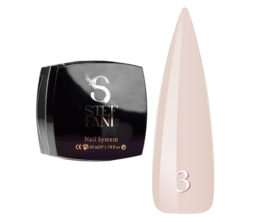 Изображение  Construction gel Steffani Builder Gel №03 nude, 50 ml, Volume (ml, g): 50, Color: 3