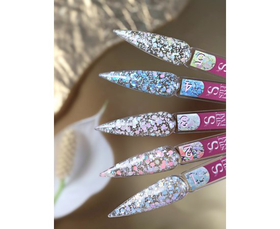 Зображення 2 Гель Steffani Confetti Glitter №03, 5 мл, Об'єм (мл, г): 5, Варіант: 03