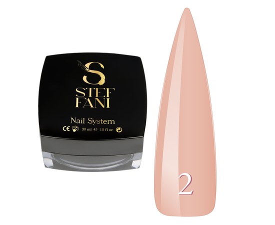 Изображение  Base camouflage for gel polish Steffani Cover Base №02 nude rose, 30 ml, Volume (ml, g): 30, Color No.: 2