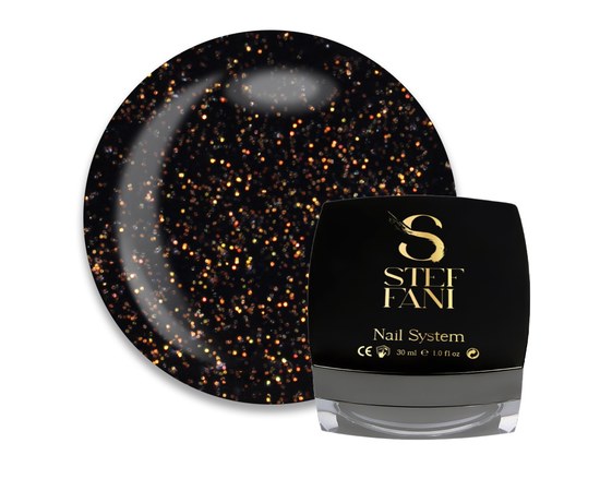 Изображение  Top for gel polish without a sticky layer Steffani Top Opal Gold, 30 ml, Volume (ml, g): 30
