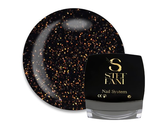 Изображение  Top for gel polish without a sticky layer Steffani Top Opal Gold, 50 ml, Volume (ml, g): 50