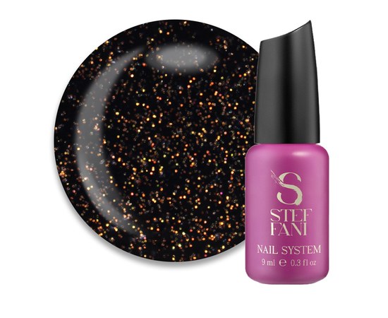Изображение  Top for gel polish without a sticky layer Steffani Top Opal Gold, 9 ml, Volume (ml, g): 9