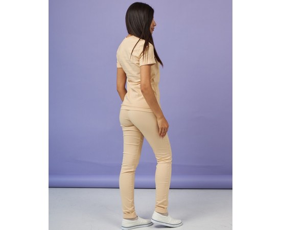 Изображение 2 Women's medical suit Marseille beige s. 44, "WHITE ROBE" 383-367-708, Size: 44, Color: beige