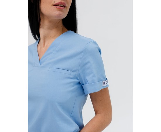 Изображение 3 Women's medical suit Marseille blue s. 40, "WHITE ROBE" 383-333-708, Size: 40, Color: blue light