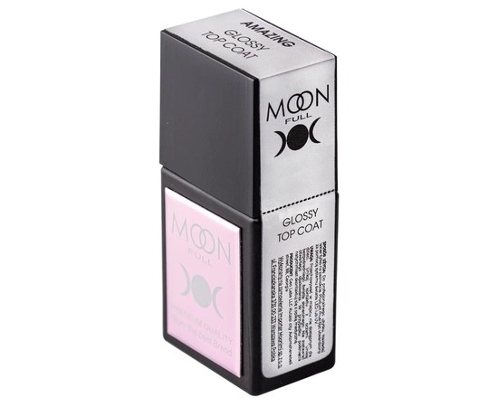 Изображение  Top for gel polish Moon Full Amazing Glossy Top Coat, 12 ml