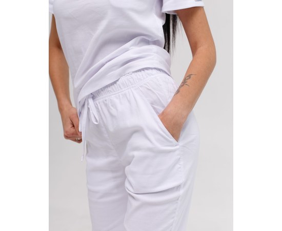 Изображение 5 Women's medical suit Marseille white s. 48, "WHITE ROBE" 383-324-708, Size: 48, Color: white