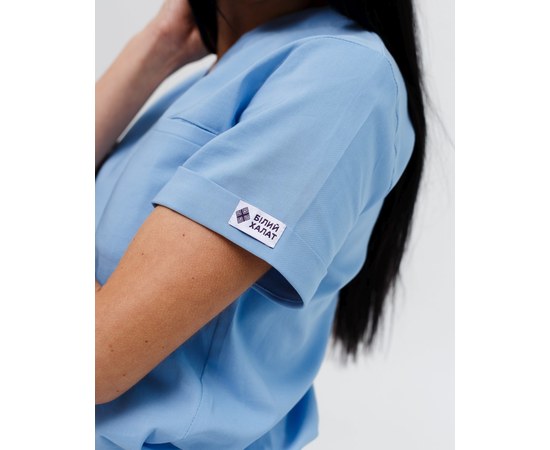 Изображение 4 Women's medical suit Marseille blue s. 54, "WHITE ROBE" 383-333-708, Size: 54, Color: blue light