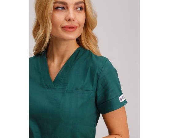 Изображение 5 Women's medical suit Marseille green s. 52, "WHITE ROBE" 383-350-708, Size: 52, Color: green
