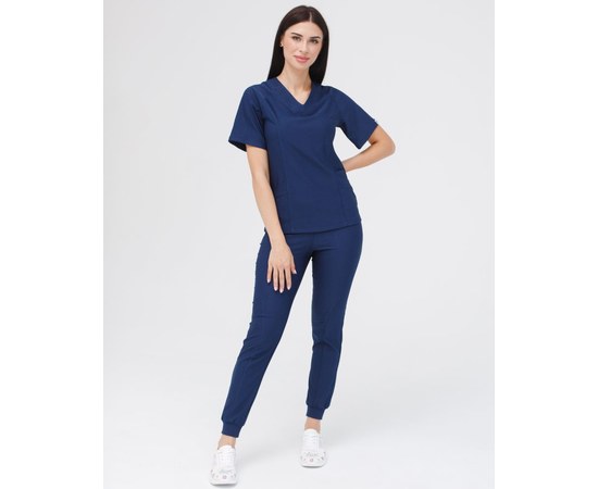 Изображение  Women's medical suit Arizona blue s. 40, "WHITE ROBE" 468-322-924, Size: 40, Color: blue