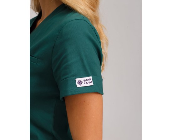 Изображение 7 Women's medical suit Marseille green s. 54, "WHITE ROBE" 383-350-708, Size: 54, Color: green