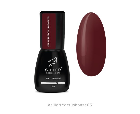 Изображение  Base for gel polish Siller Red Crush No. 05, 8 ml, Volume (ml, g): 8, Color No.: 4