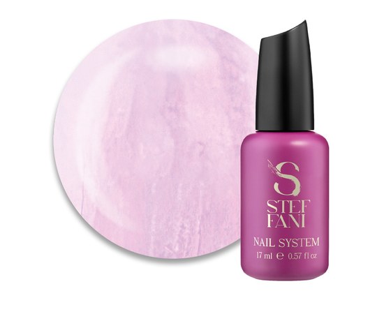 Изображение  Top for gel polish without a sticky layer Steffani Top Moon Stone №05 pink pearls, 17 ml, Volume (ml, g): 17, Color No.: 5