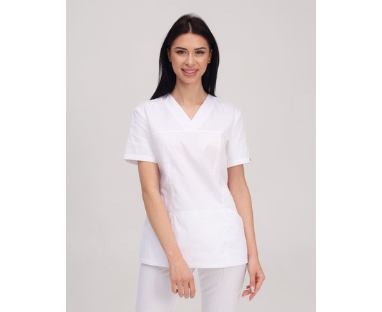 Изображение 3 Women's medical suit Topaz white s. 40, "WHITE ROBE" 137-324-705, Size: 40, Color: white