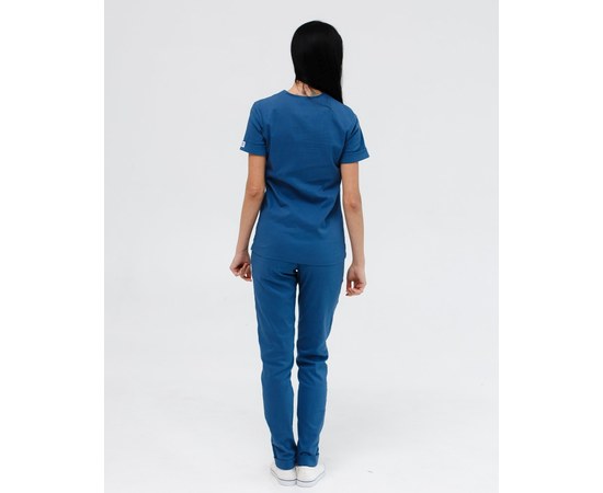 Изображение 2 Women's medical suit Marseille blue s. 40, "WHITE ROBE" 383-322-708, Size: 40, Color: blue