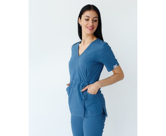 Изображение 3 Women's medical suit Rio blue s. 52, "WHITE ROBE" 135-322-707, Size: 52, Color: blue