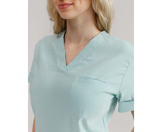 Изображение 4 Women's medical suit Marseille mint s. 42, "WHITE ROBE" 383-332-708, Size: 42, Color: mint