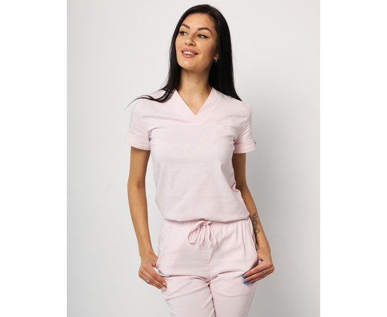Изображение 4 Women's medical suit Marseille powder s. 46, "WHITE ROBE" 383-374-708, Size: 46, Color: powdery