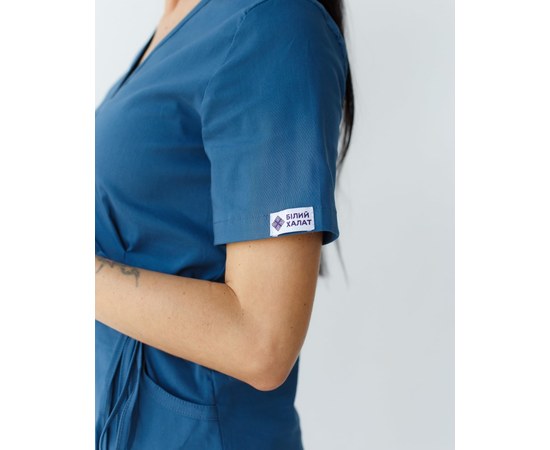 Изображение 4 Women's medical suit Rio blue s. 52, "WHITE ROBE" 135-322-707, Size: 52, Color: blue