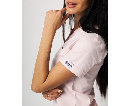 Изображение 5 Women's medical suit Marseille powder s. 40, "WHITE ROBE" 383-374-708, Size: 40, Color: powdery