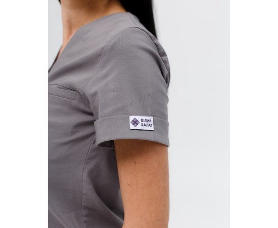 Изображение 5 Women's medical suit Marseille gray s. 44, "WHITE ROBE" 383-328-708, Size: 44, Color: grey