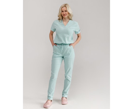 Изображение 8 Women's medical suit Marseille mint s. 54, "WHITE ROBE" 383-332-708, Size: 54, Color: mint