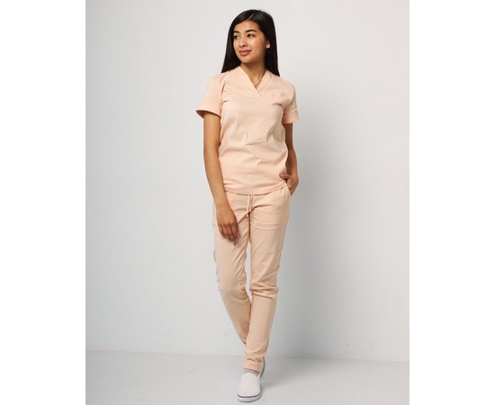 Изображение 9 Women's medical suit Marseille peach s. 48, "WHITE ROBE" 383-338-708, Size: 48, Color: peach