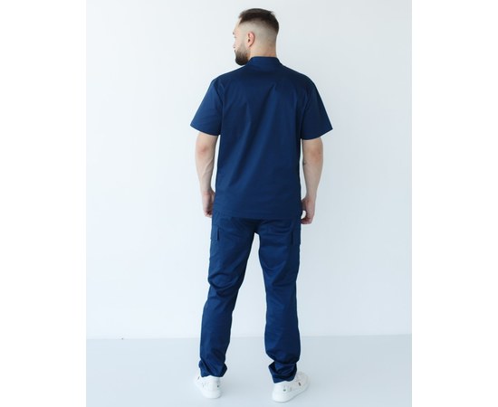 Изображение 2 Men's medical suit Denver dark blue s. 52, "WHITE ROBE" 404-406-679, Size: 52, Color: navy blue
