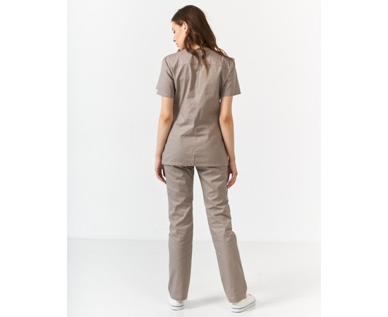 Изображение 2 Медицинский костюм женский Топаз мокко р. 50, "БЕЛЫЙ ХАЛАТ" 137-421-705, Размер: 50, Цвет: мокко