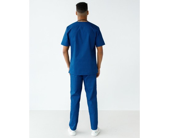 Изображение 2 Medical suit for men Granite blue s. 46, "WHITE ROBE" 130-322-710, Size: 46, Color: blue