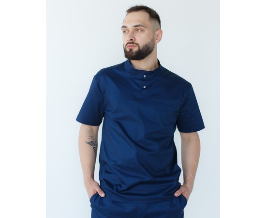Изображение  Men's medical shirt Denver dark blue s. 50, "WHITE ROBE" 427-406-679, Size: 50, Color: navy blue