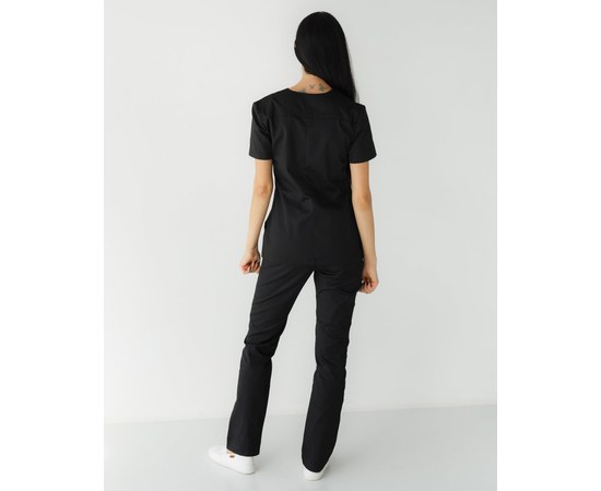 Изображение 3 Women's medical suit Topaz black s. 42, "WHITE ROBE" 137-321-705, Size: 42, Color: black