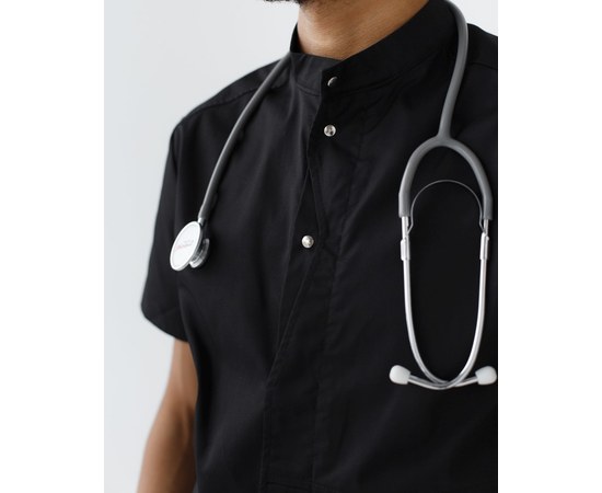 Изображение 4 Men's medical suit Boston black s. 54, "WHITE ROBE" 129-321-679, Size: 54, Color: black