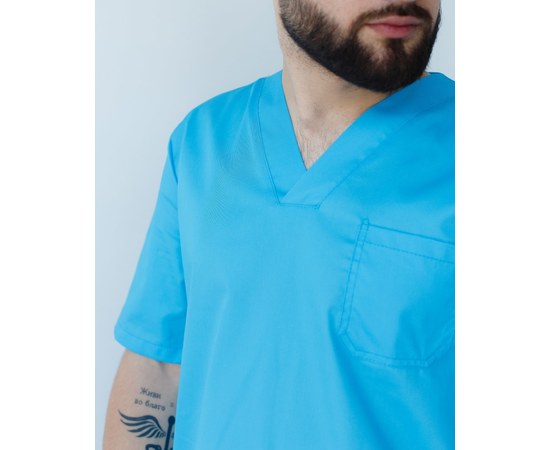 Изображение 4 Medical suit for men Granite cobalt s. 46, "WHITE ROBE" 130-439-710, Size: 46, Color: cobalt