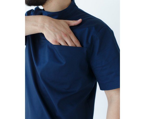 Изображение 5 Men's medical suit Denver dark blue s. 52, "WHITE ROBE" 404-406-679, Size: 52, Color: navy blue