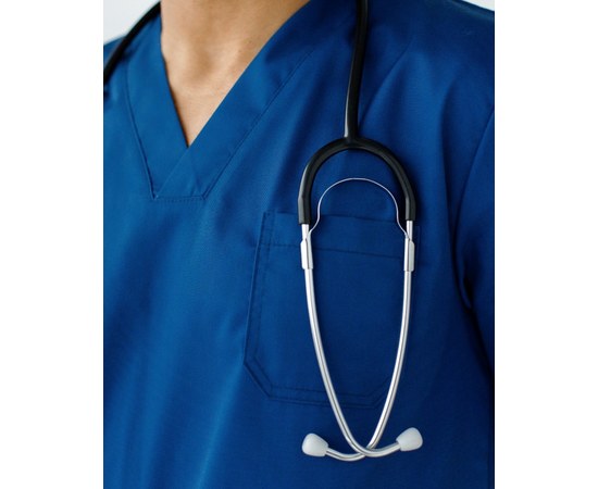 Изображение 7 Medical suit for men Granite blue s. 46, "WHITE ROBE" 130-322-710, Size: 46, Color: blue