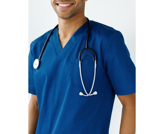 Изображение 8 Medical suit for men Granite blue s. 46, "WHITE ROBE" 130-322-710, Size: 46, Color: blue