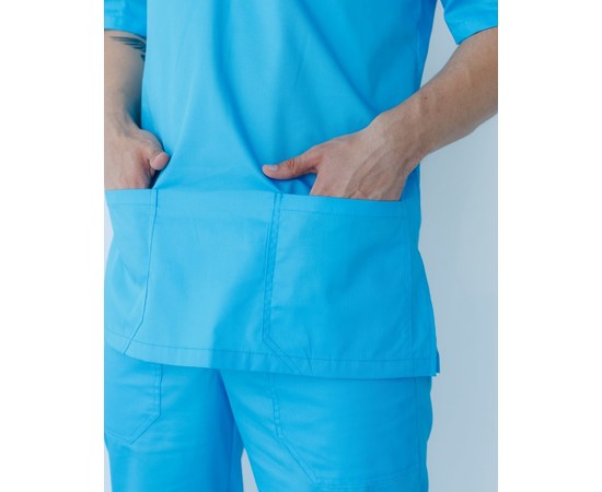Изображение 8 Medical suit for men Granite cobalt s. 46, "WHITE ROBE" 130-439-710, Size: 46, Color: cobalt