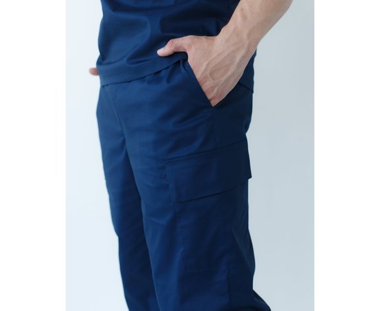 Изображение 8 Men's medical suit Denver dark blue s. 52, "WHITE ROBE" 404-406-679, Size: 52, Color: navy blue