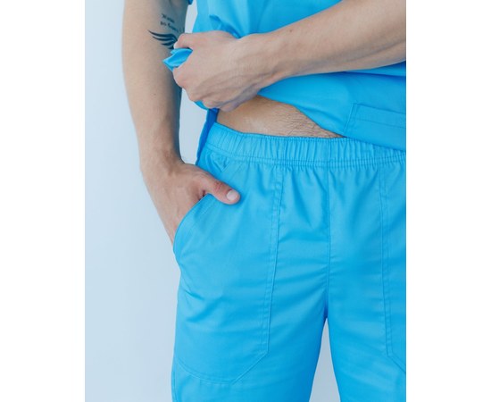 Изображение 9 Medical suit for men Granite cobalt s. 46, "WHITE ROBE" 130-439-710, Size: 46, Color: cobalt