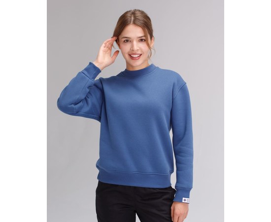 Изображение  Medical insulated women's sweatshirt Ontario indigo s. 2XL, "WHITE ROBE" 473-425-842, Size: 2XL, Color: индиго