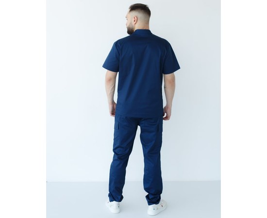 Изображение 2 Men's medical suit Denver dark blue +SIZE s. 60, "WHITE ROBE" 447-406-679, Size: 60, Color: navy blue
