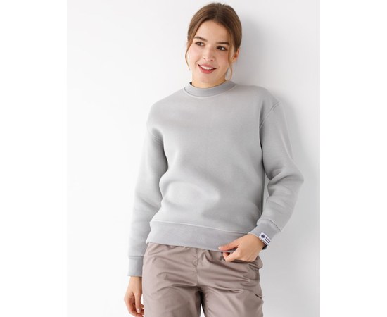 Изображение  Medical insulated women's sweatshirt Ontario gray s. 2XL, "WHITE ROBE" 473-328-842, Size: 2XL, Color: grey