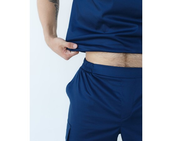 Изображение 7 Men's medical suit Denver dark blue +SIZE s. 64, "WHITE ROBE" 447-406-679, Size: 64, Color: navy blue