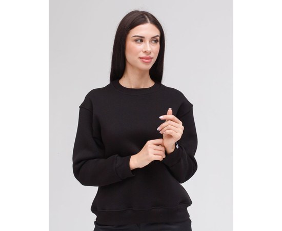 Изображение  Medical insulated women's sweatshirt Ontario black s. L, "WHITE ROBE" 473-321-842, Size: L, Color: black