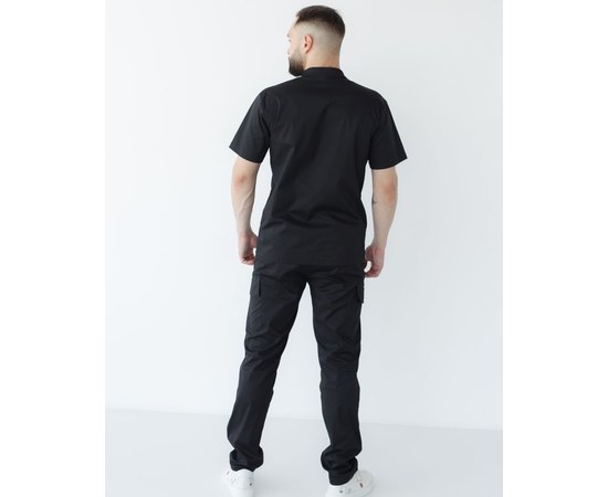 Изображение 2 Men's medical suit Denver black +SIZE s. 60, "WHITE ROBE" 447-321-679, Size: 60, Color: black