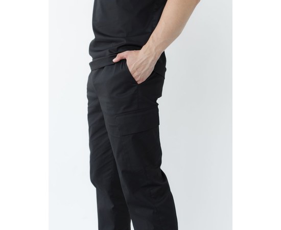 Изображение 7 Men's medical suit Denver black +SIZE s. 62, "WHITE ROBE" 447-321-679, Size: 62, Color: black