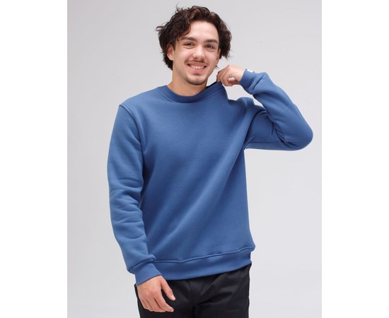 Изображение  Medical insulated sweatshirt for men Ontario indigo s. M, "WHITE ROBE" 479-425-730, Size: M, Color: индиго