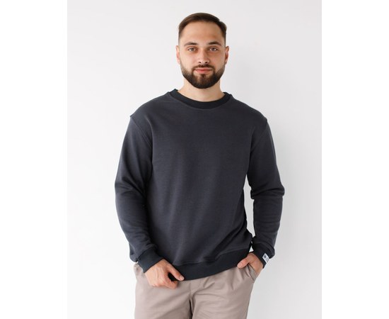 Изображение  Medical sweatshirt Montreal men's dark gray s. 2XL, "WHITE ROBE" 470-408-758, Size: 2XL, Color: dark grey